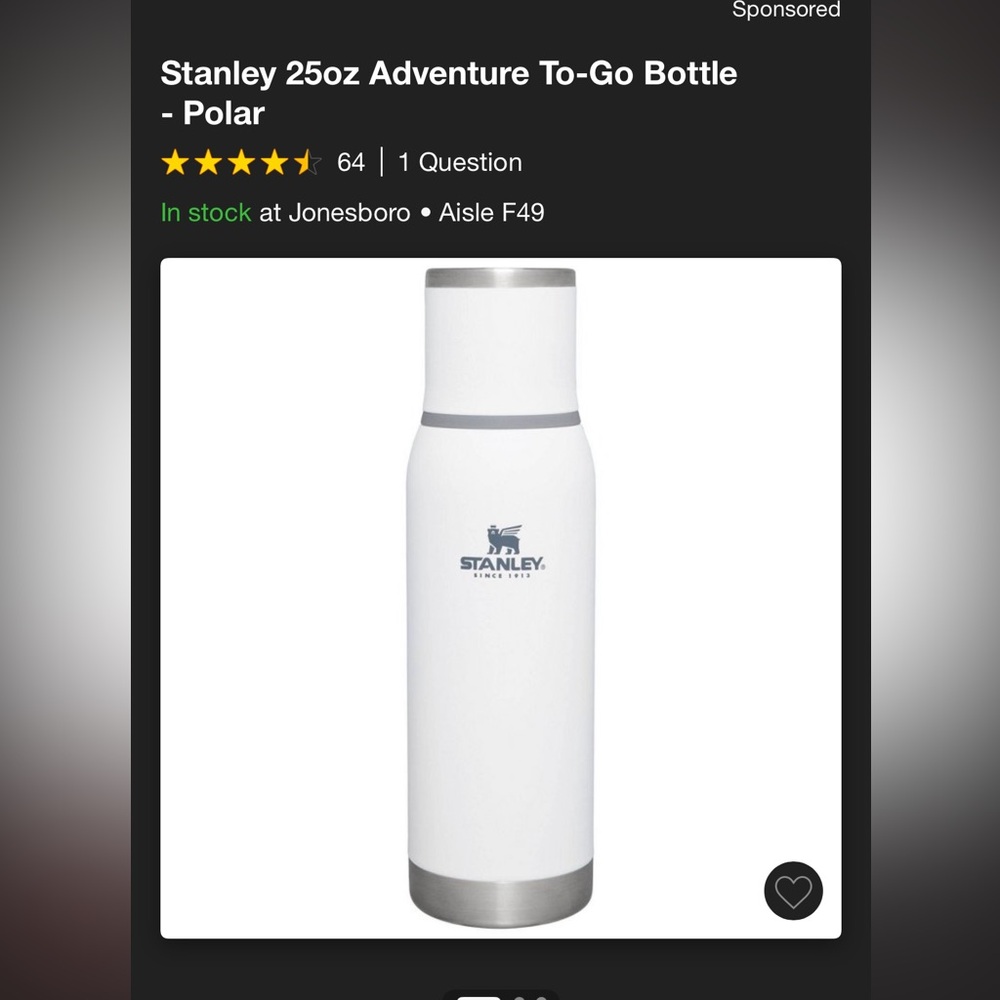 Stanley To-Go Bottle - Picture 2 of 2
